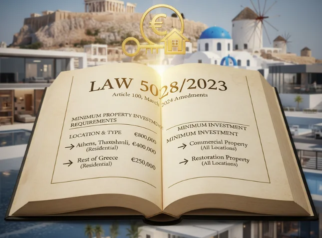 book titled golden visa law amendments