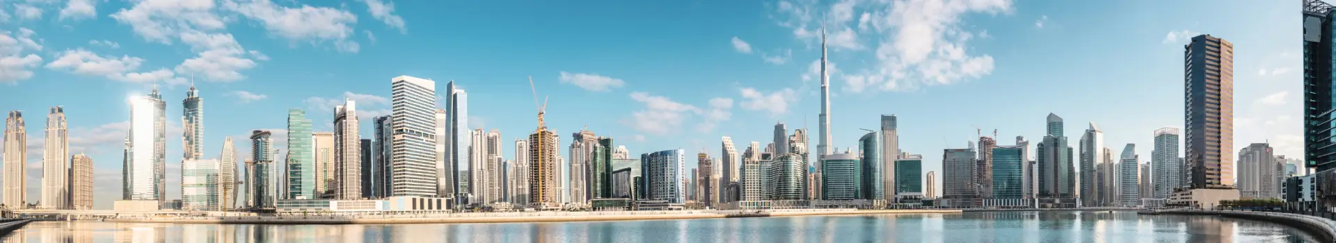 dubai downtown skyline panorama